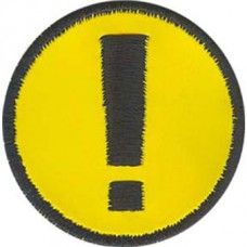 Iron-On transfer -1459 exclamation point