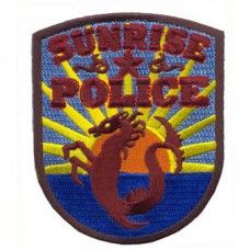 Iron-On transfer -1057 Sunrize Police Florida
