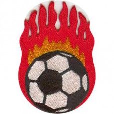 Iron-On transfer -1422 Soccer ball in fire