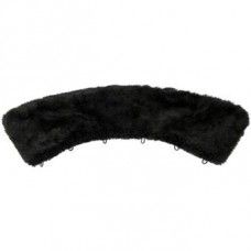Collar of faux black fur